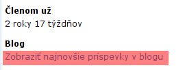 Odkaz na blog